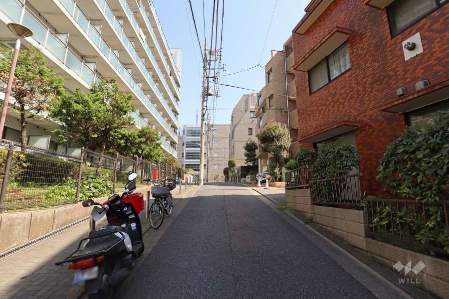 敷地東側の前面道路