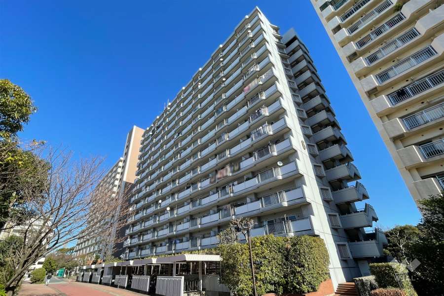 八潮ハイツ６号棟の外観（南西側から）