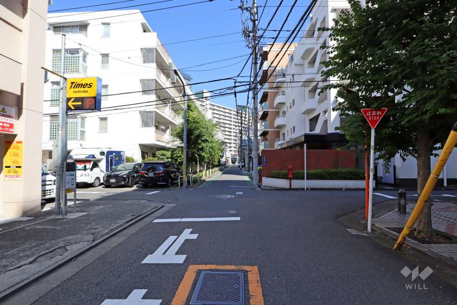 敷地南側の前面道路