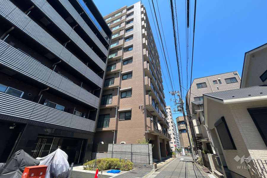 マイキャッスル五反田南の外観（南東側から）