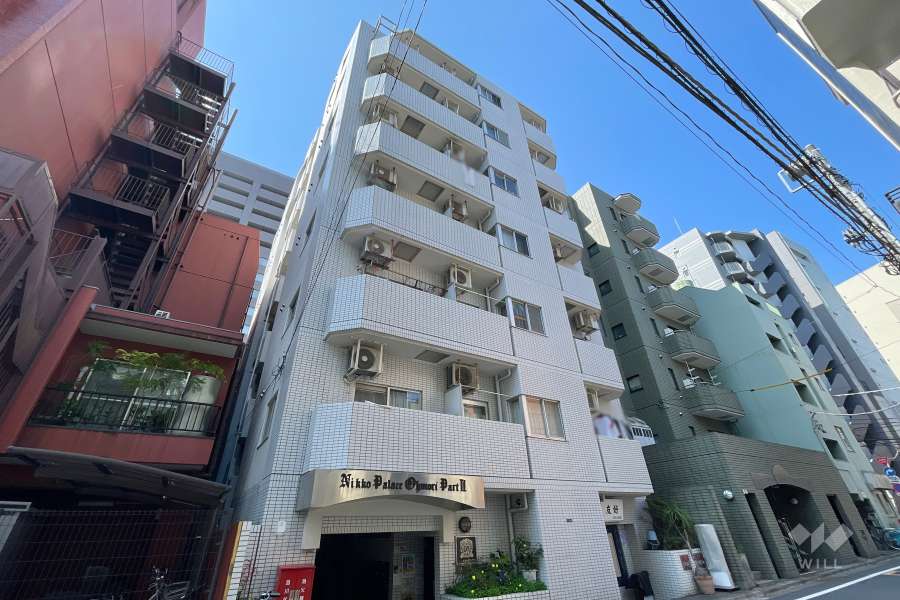 日興パレス大森パート２の外観（東側から）