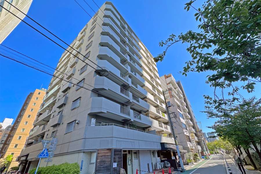 ニューハイツ西五反田の外観（南西側から）