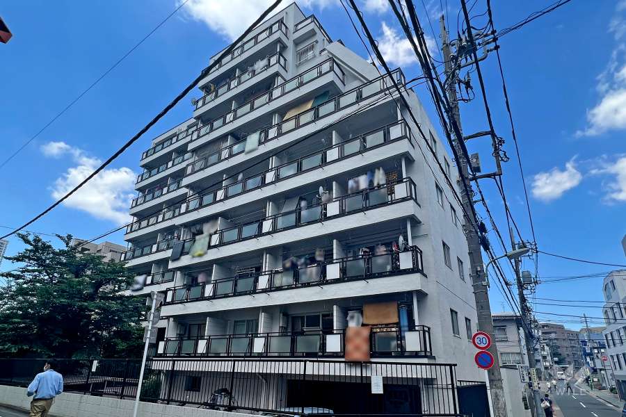 目黒小山マンションの外観(東側から)