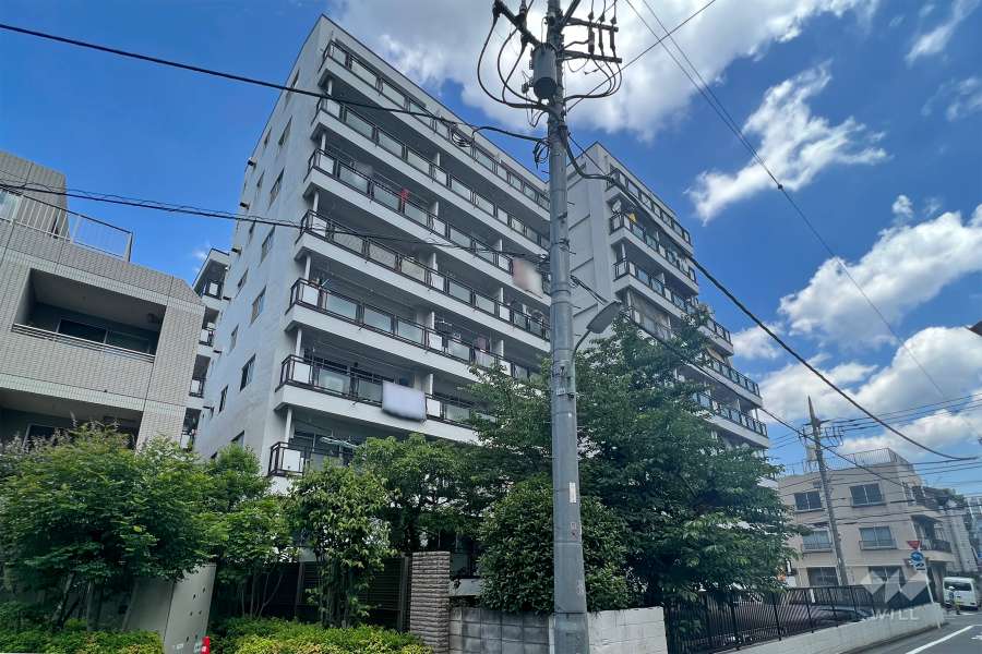 目黒小山マンションの外観(南側から)