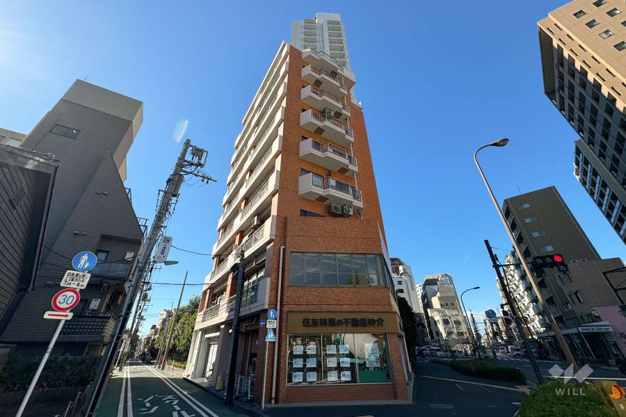 ソレール仙台坂の外観（北東側から）