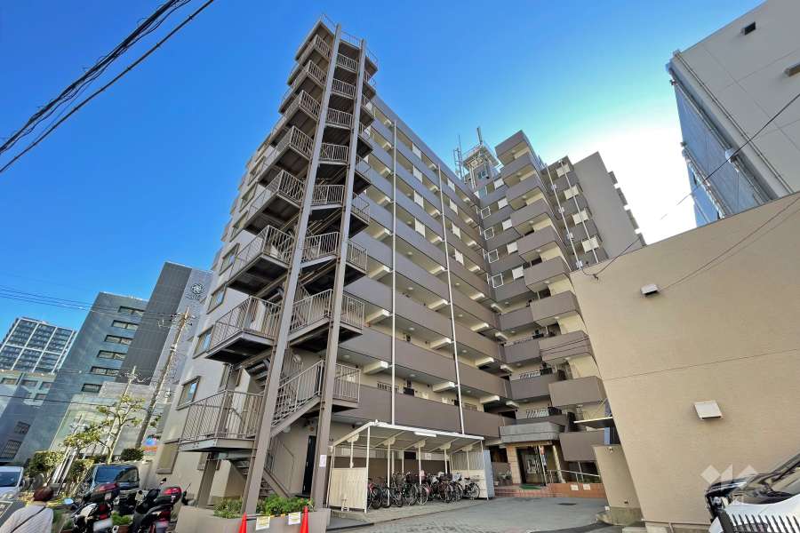 プライム東大井の外観（北西側から）