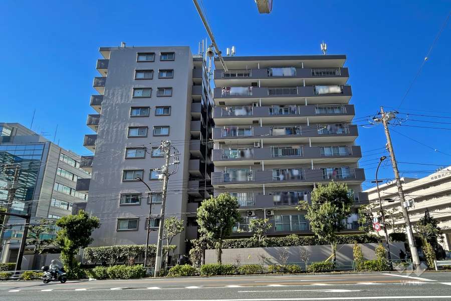 プライム東大井の外観（東側から）