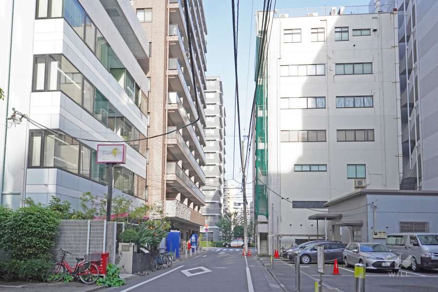 敷地南側の前面道路