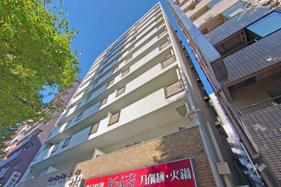 五反田サニーフラットの外観（南東側から）