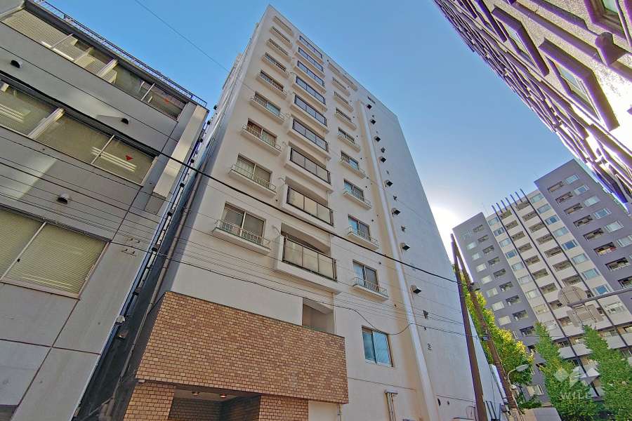 五反田サニーフラットの外観（北西側から）