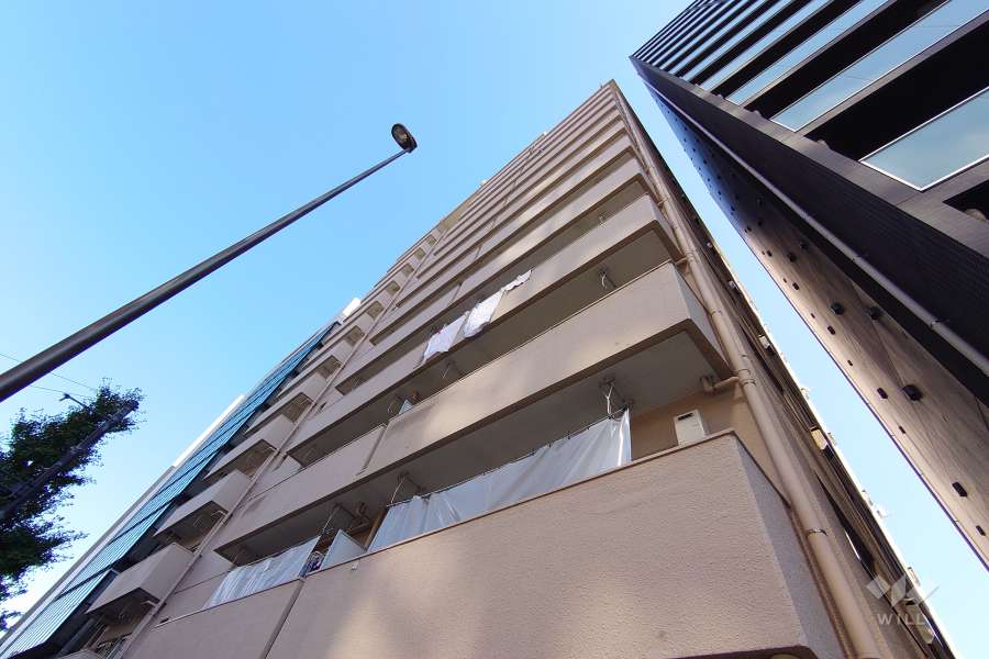 五反田コーポビアネーズの外観（南西側から）