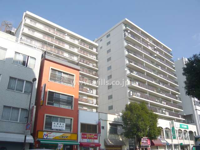 伊丹駅前ファミリーハイツの外観（南西側から）