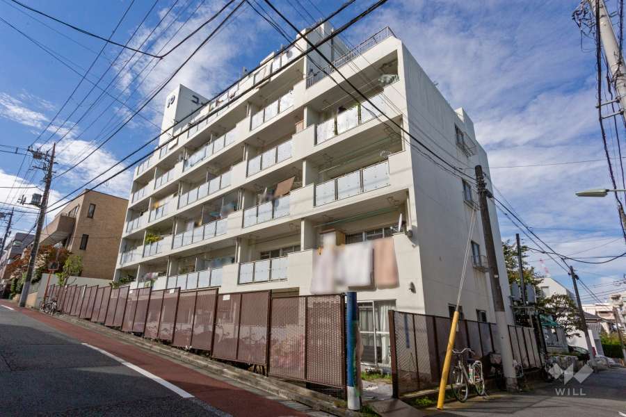 コーポ洗足の外観（南東側から）