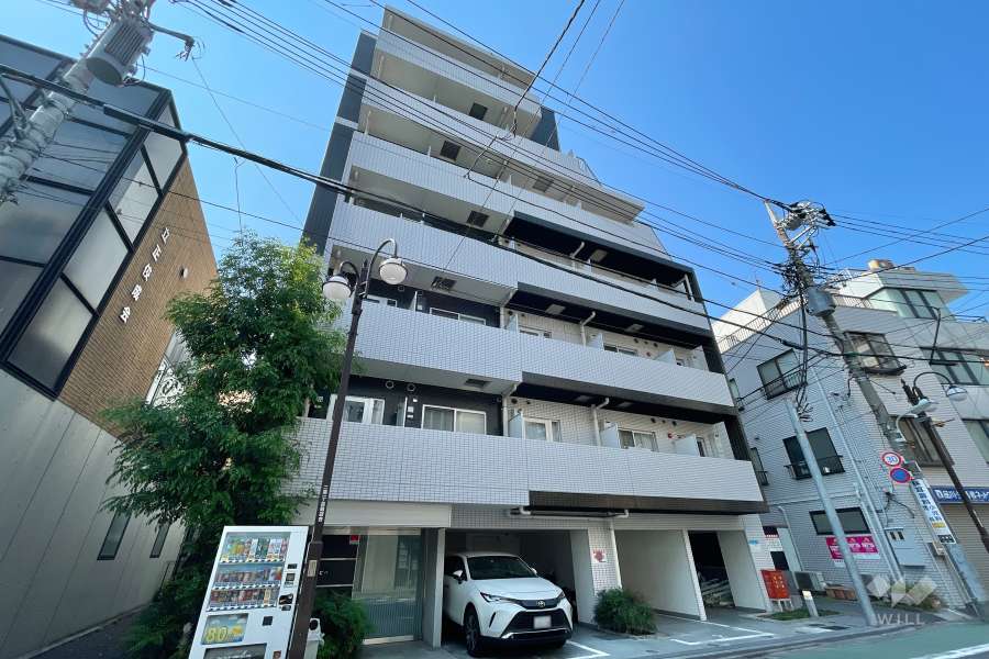 アクサス大井町の外観（南側から）