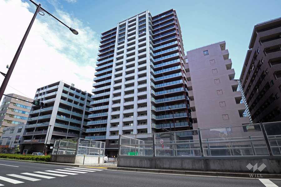 クレヴィアタワー目黒不動前の外観(南側から)