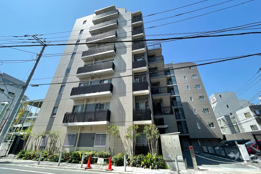 アールブラン大森の外観（南東側から）　