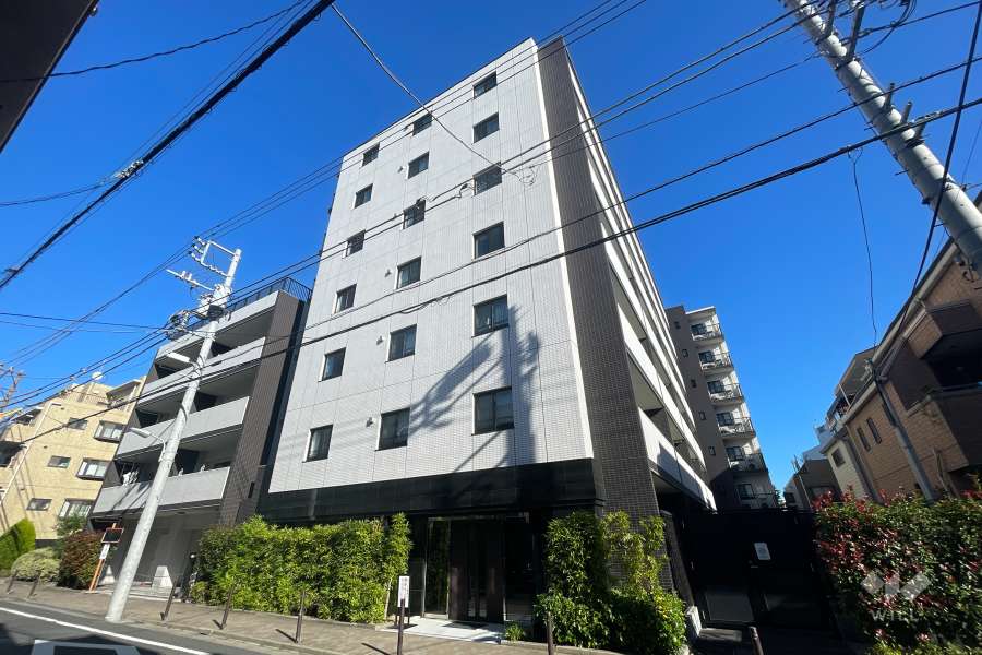 プレシス大井町の外観（南西側から）