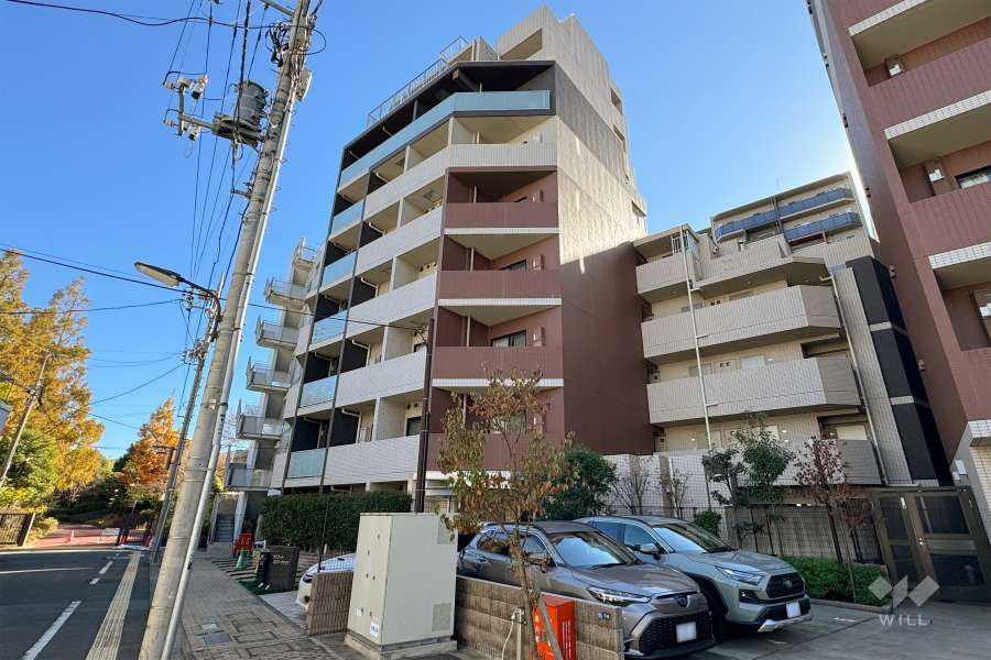 スカイコート品川パークサイドの外観（北西側から）