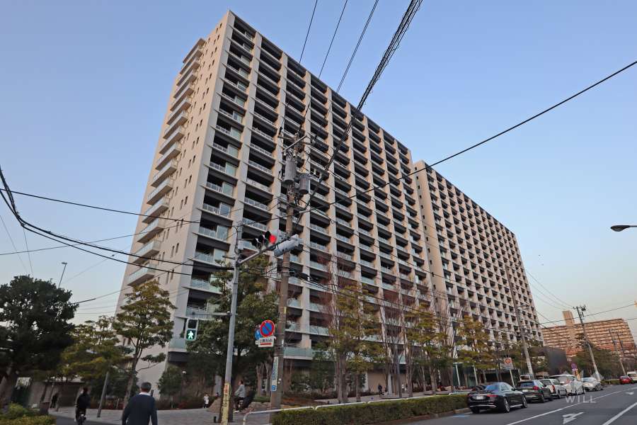 ブランズシティ品川勝島の外観（南西側から）