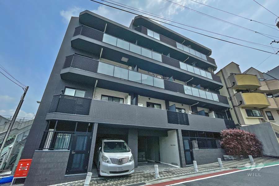 ブリシア不動前の外観（西側から）