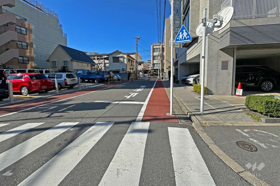 敷地南側前面道路（東側から）