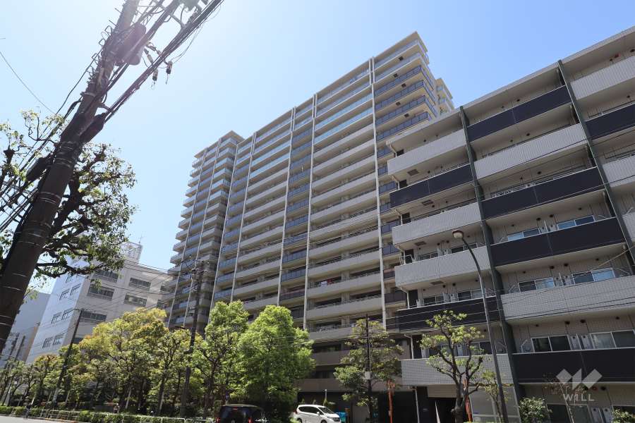 オーベルグランディオ品川勝島の外観（北東側から）　
