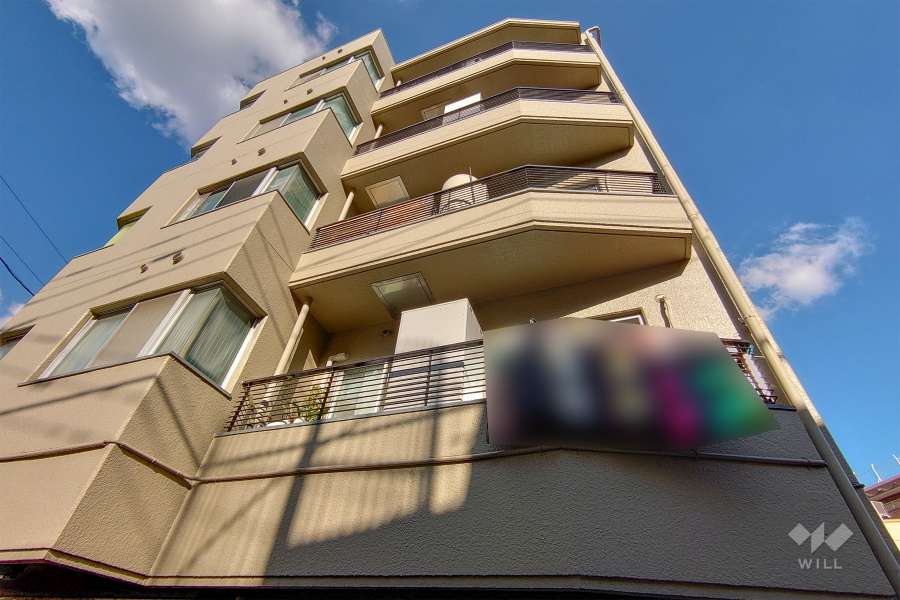 ドム不動前の外観（南西側から）