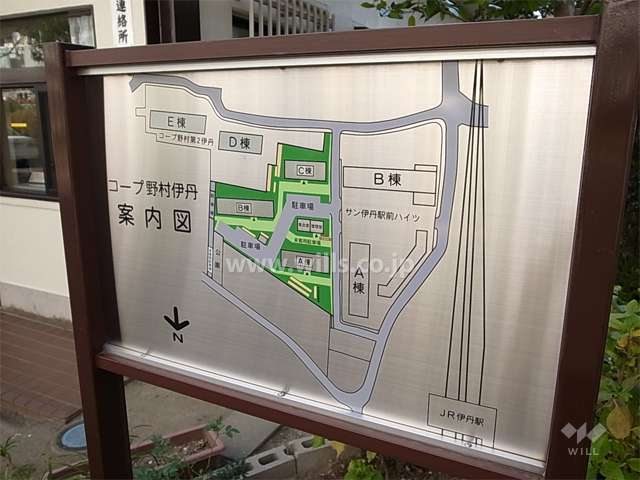 コープ野村伊丹の敷地配置図