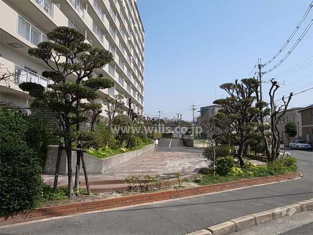 敷地南側の広場