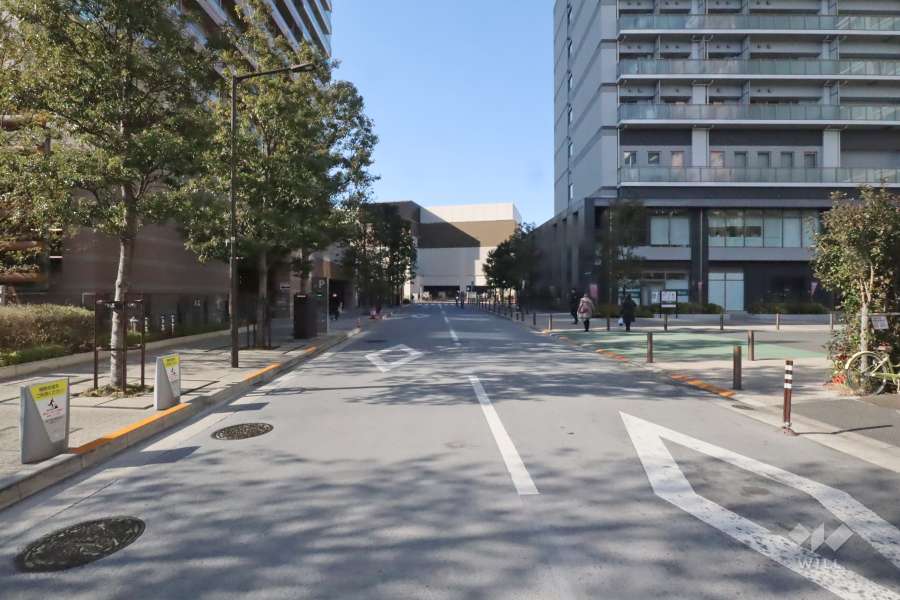 敷地北東側の前面道路