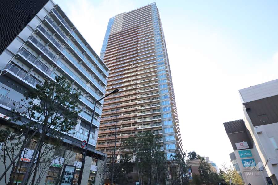 パークシティ武蔵小山ザタワーの外観(北側から)