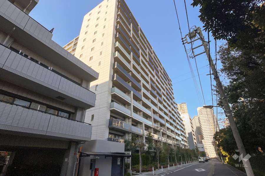 プライムパークス品川シーサイドザレジデンスの外観（南東側から）