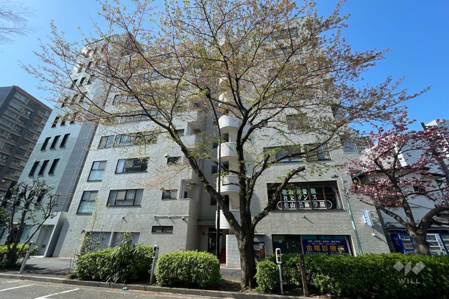 サンハイツ大森（南大井6丁目）の外観（北西側から）