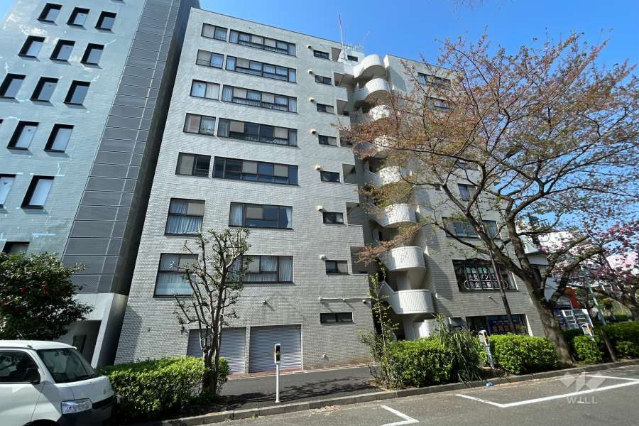 サンハイツ大森（南大井6丁目）の外観（北東側から）