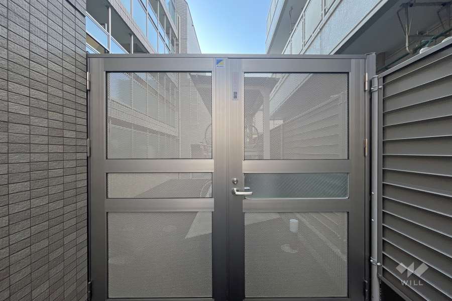 駐輪場の出入り口