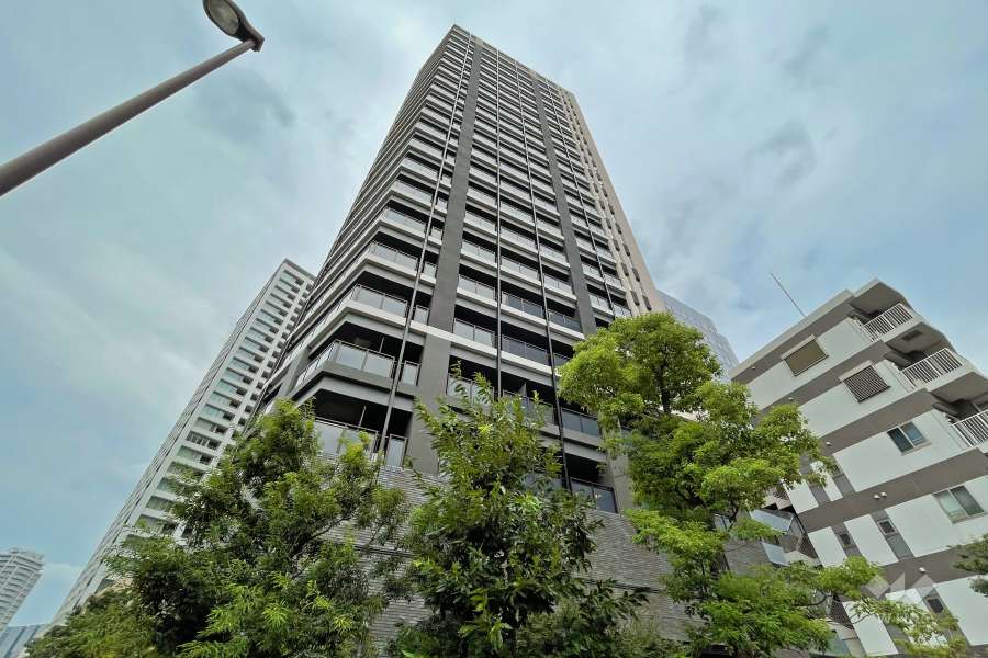 クレヴィアタワー大井町ザレジデンスの外観（南西側から）