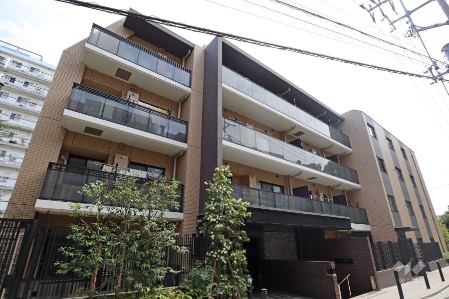 オープンレジデンシア大井町ゼームス坂の外観(南東側から)