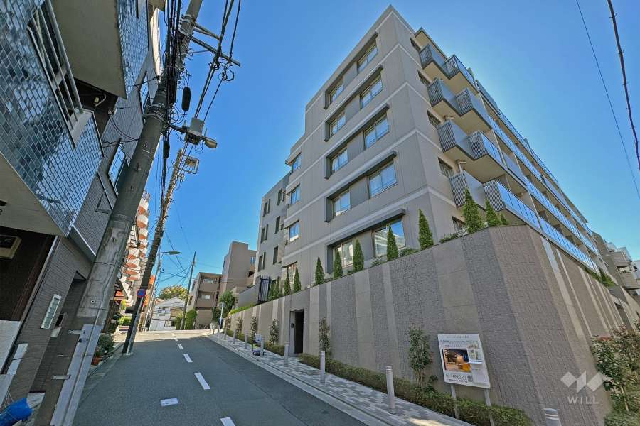 ザパークワンズ目黒不動前の外観（西側から）