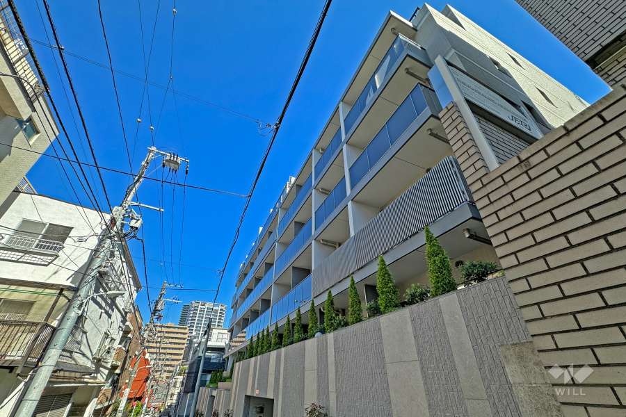 ザパークワンズ目黒不動前の外観（東側から）