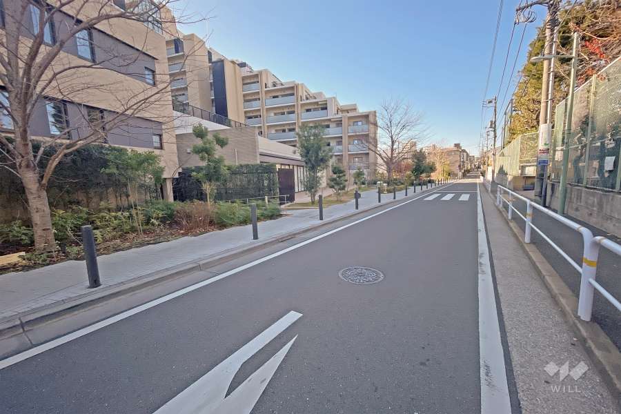 敷地北側の前面道路（東側から）
