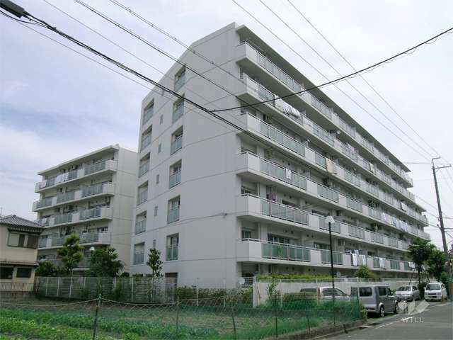 伊丹野間ダイヤハイツの外観（南西側から）