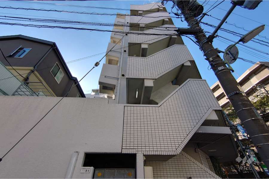 トップ不動前No.1の外観（北東側から）