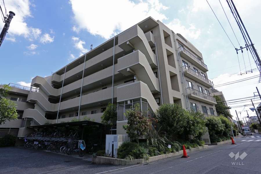 サンフル碑文谷碑さくら通りノースサイドの外観（北西側から）