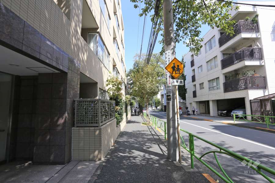 敷地南側の前面道路