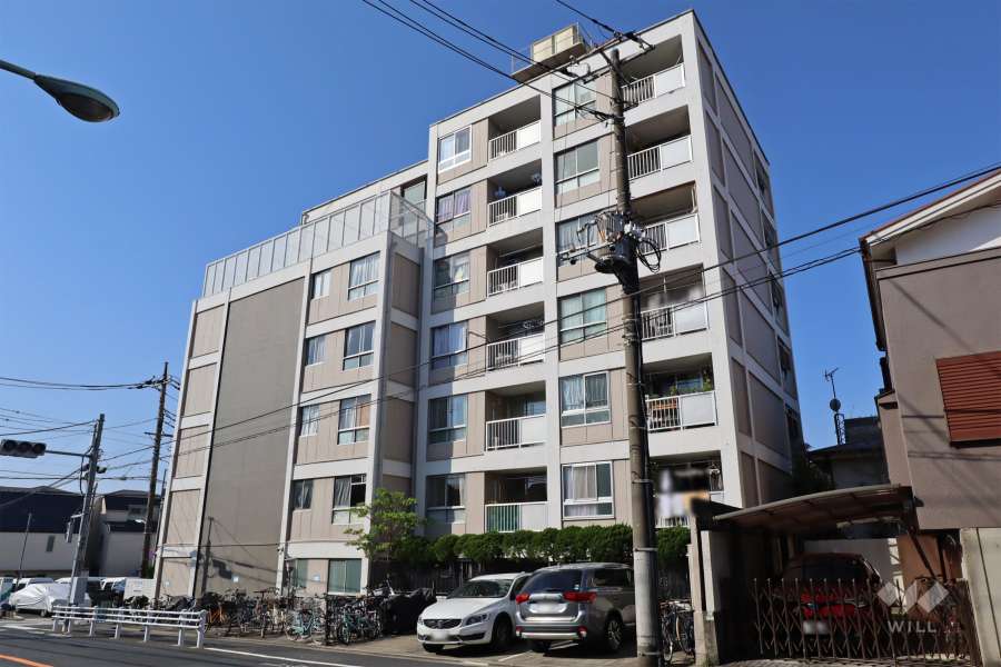 目黒第二コーポラスの外観(北東側)