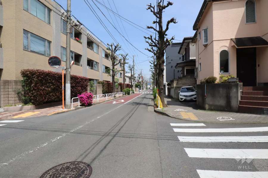 敷地南東側の前面道路