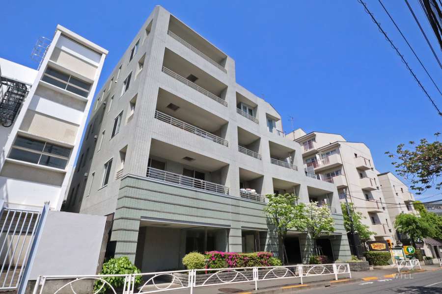 クオリア目黒祐天寺の外観(南東側から)