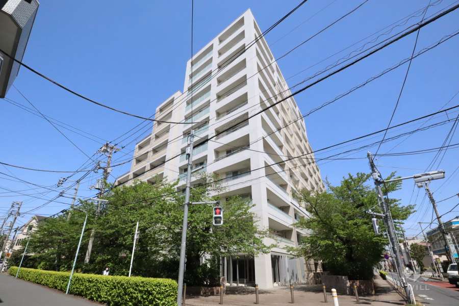 ザ目黒桜レジデンスの外観(南東側から)