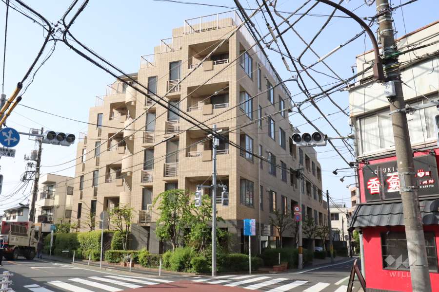 ビラハイツ学芸大学の外観(南側から)