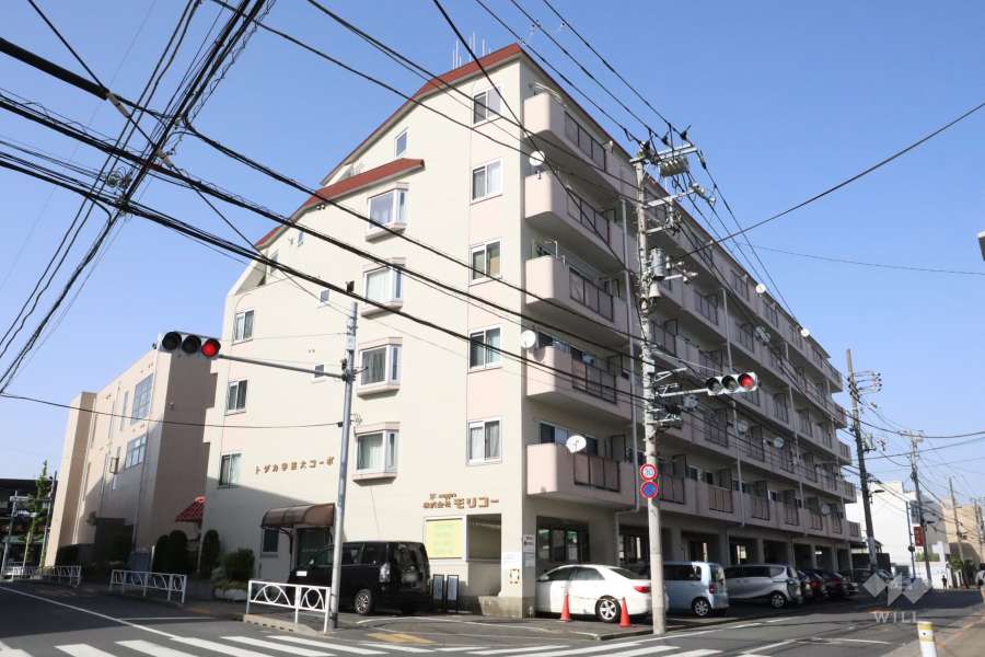 トダカ学芸大コーポの外観（南西側から）